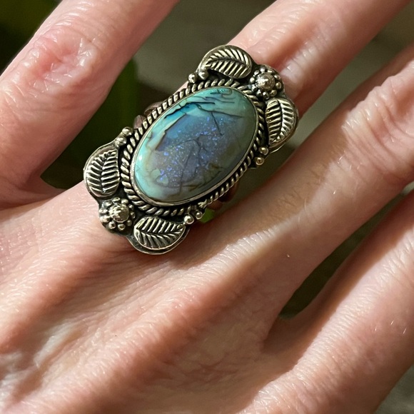 Sterling Silver 925 Monarch Opal Ring – Statement Piece - Picture 4 of 6